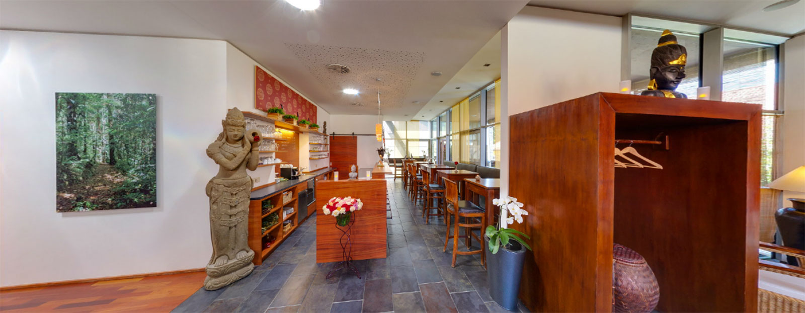 Empfangsbereich im The Point DaySpa in Hall in Tirol